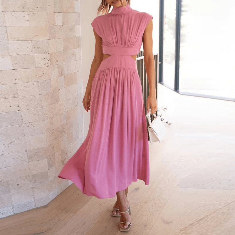 Chloe – Long Elegant Dress with Sleeveless & Backless Style