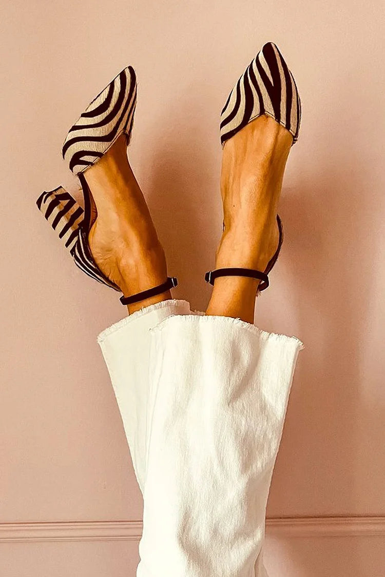 Zebra Print Heels