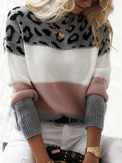 Lena – Leopard Print Sweater with Cozy Warmth & Trendy Style