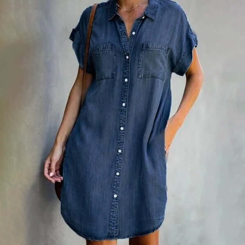 Valerie - Elegant Denim Dress