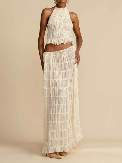 Elena - Tiered Maxi Skirt Set