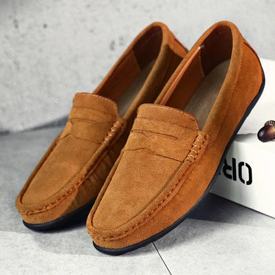 Mason – Stockholm Suede Loafers with Cushioned Comfort & Non-Slip Sole