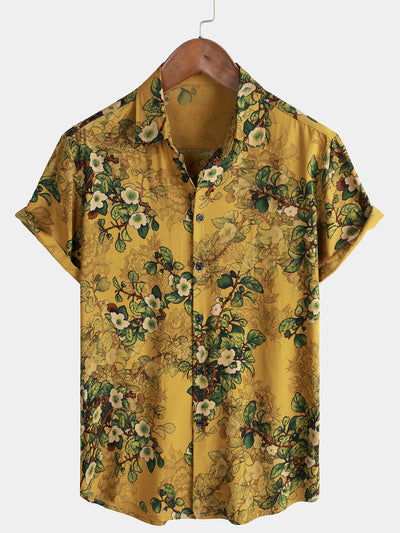 Hudson – Vintage Floral Rayon Button-Up Shirt