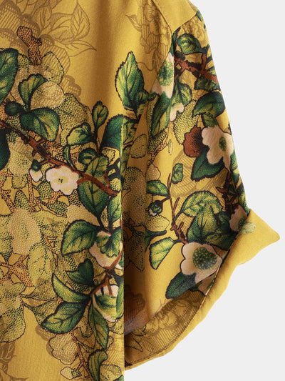 Hudson – Vintage Floral Rayon Button-Up Shirt