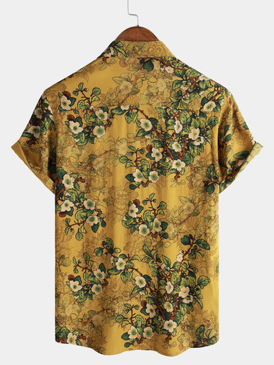 Hudson – Vintage Floral Rayon Button-Up Shirt