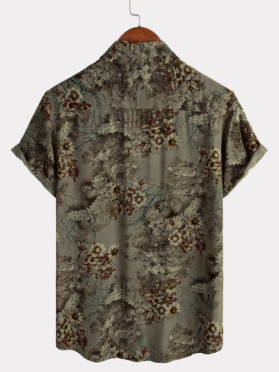 Ashton – Retro Floral Short Sleeve Shirt