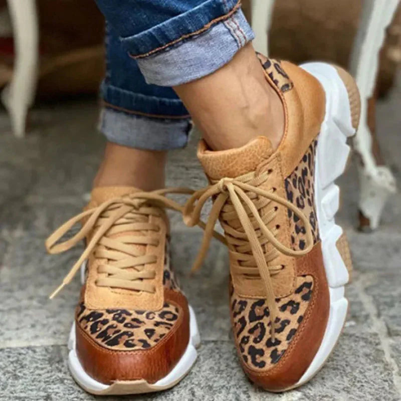 Femke™ - Comfortable Leopard Sneakers