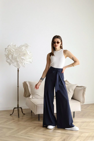 Marika – Wide Linen Pants