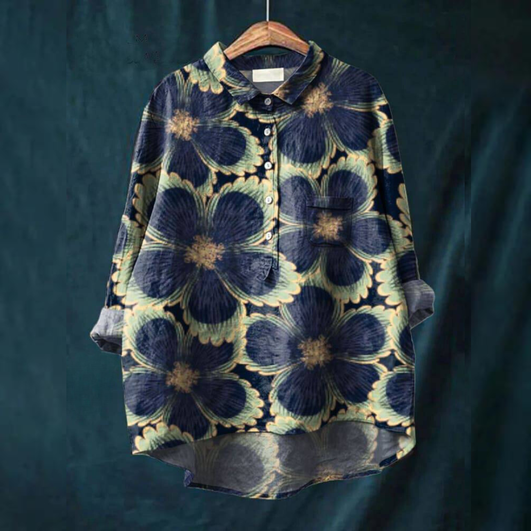 Fenna - Cheerful Blouse with Floral Print