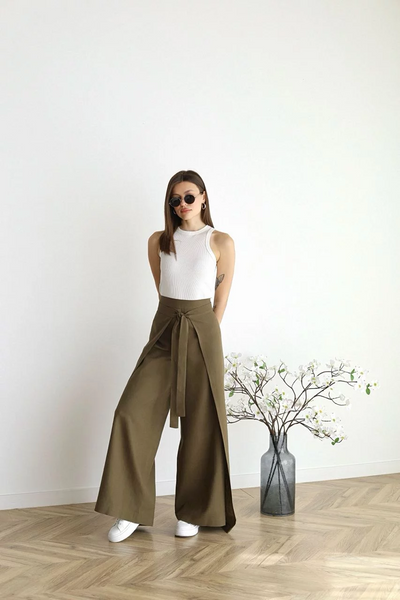 Marika – Wide Linen Pants