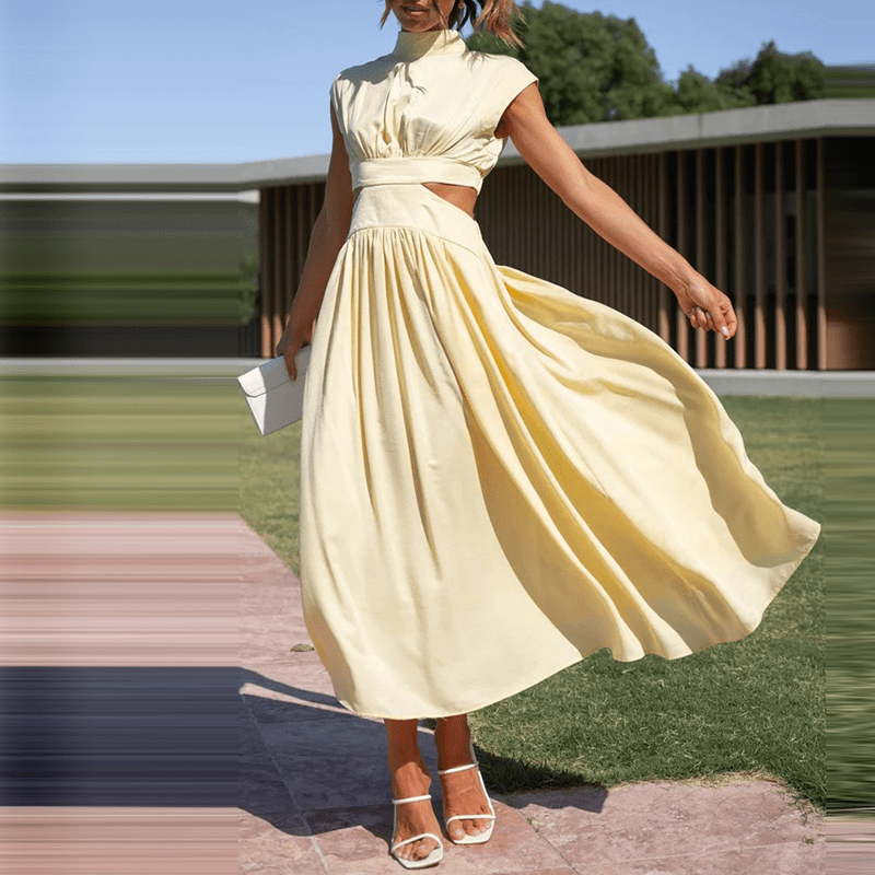 Chloe – Long Elegant Dress with Sleeveless & Backless Style
