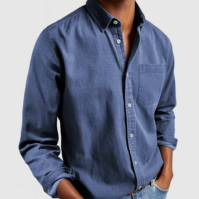 Alex – Stylish Casual Shirt with Lapel Collar & Relaxed Fit