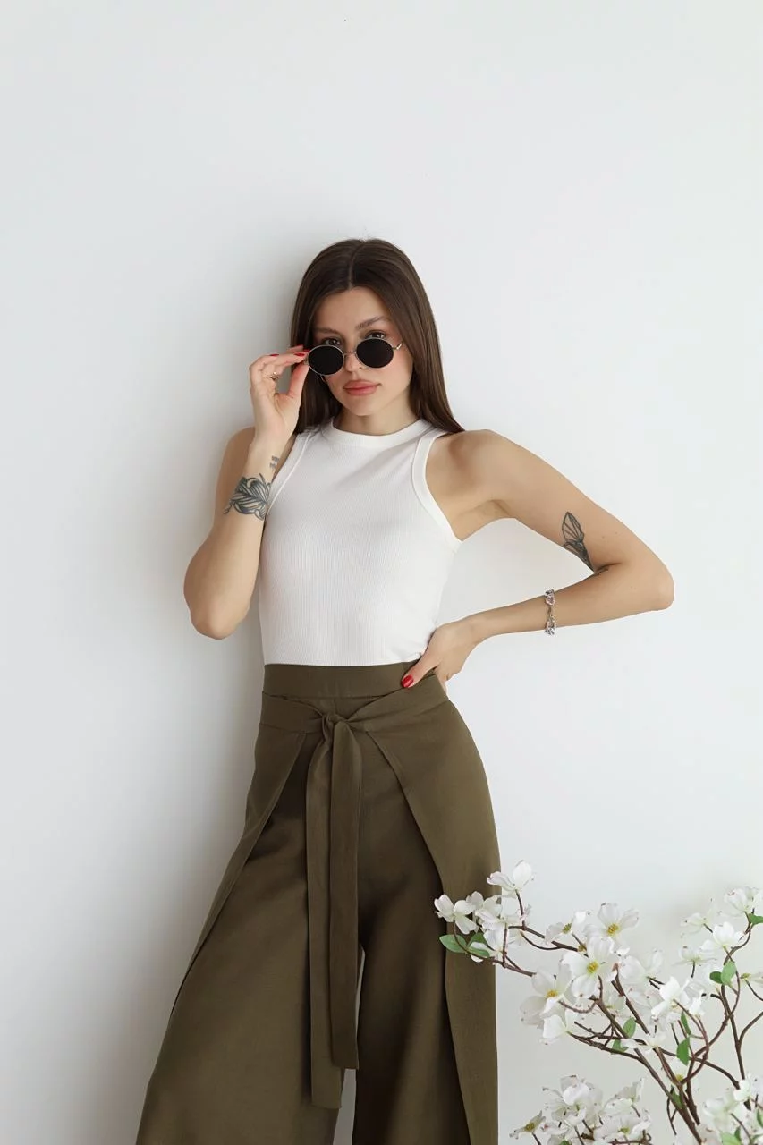 Marika – Wide Linen Pants
