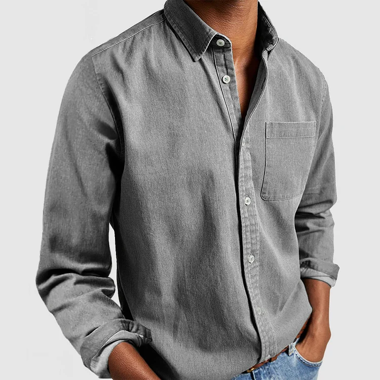 Alex – Stylish Casual Shirt with Lapel Collar & Relaxed Fit