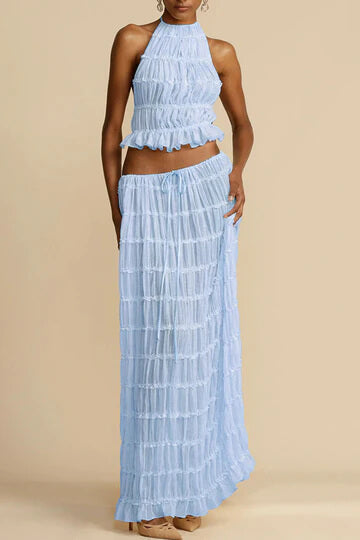 Elena - Tiered Maxi Skirt Set