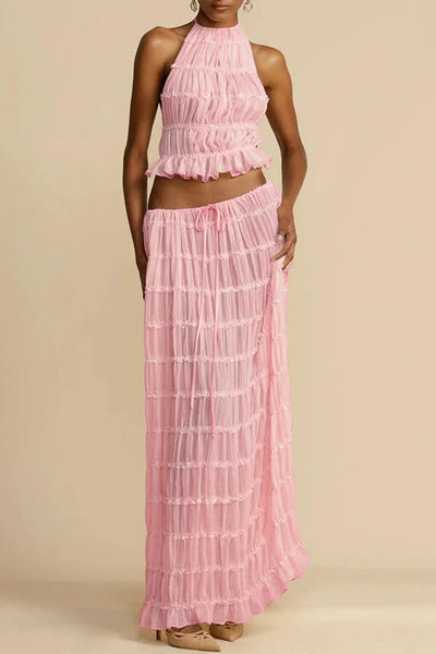 Elena - Tiered Maxi Skirt Set