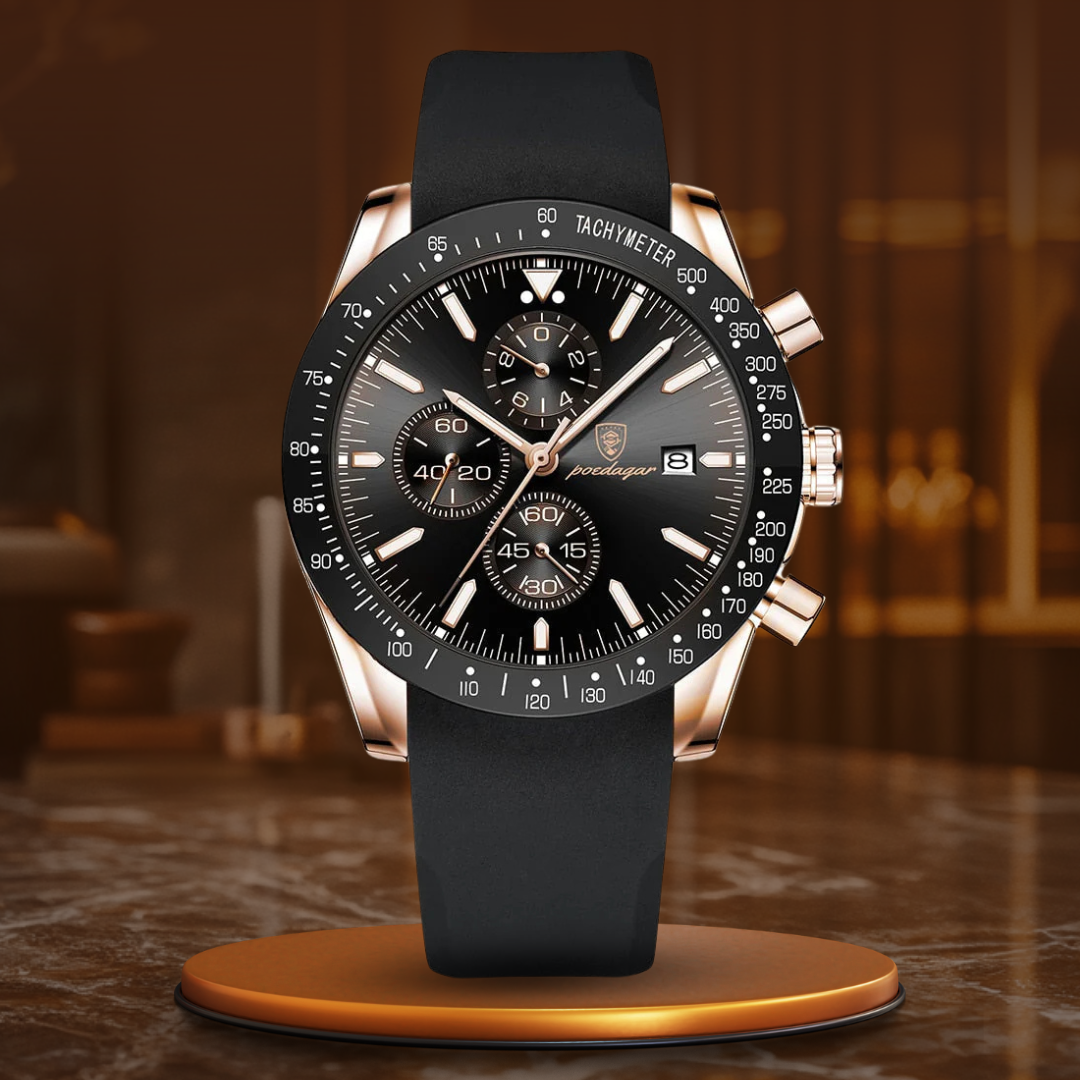 Felix – Luminous Chronograph Watch with Date Display and Precision Quartz Movement