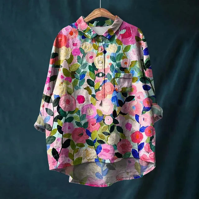 Fenna - Cheerful Blouse with Floral Print