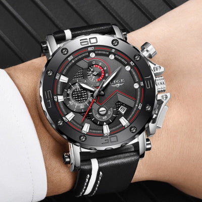 Harrison – Stainless Steel Chronograph Watch with Luminous Display