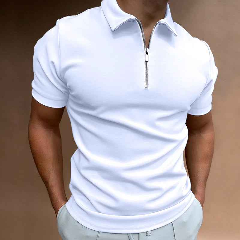 Dylan™ | Casual Zip-up Polo Shirt