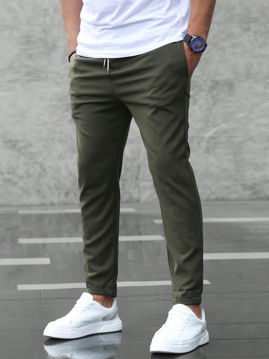 Collin™ - Cropped Drawstring Trousers