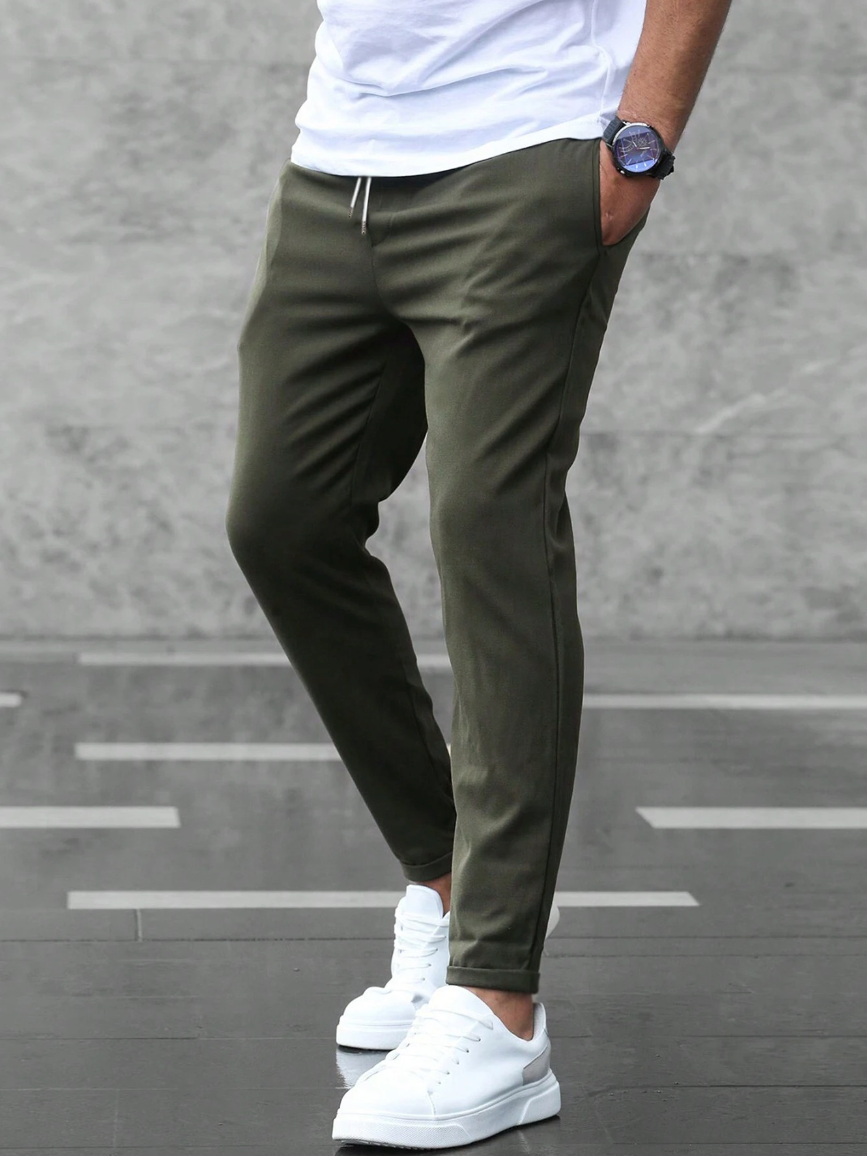 Collin™ - Cropped Drawstring Trousers