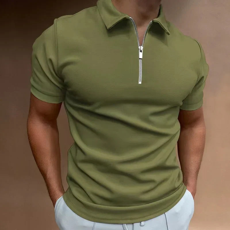 Dylan™ | Casual Zip-up Polo Shirt