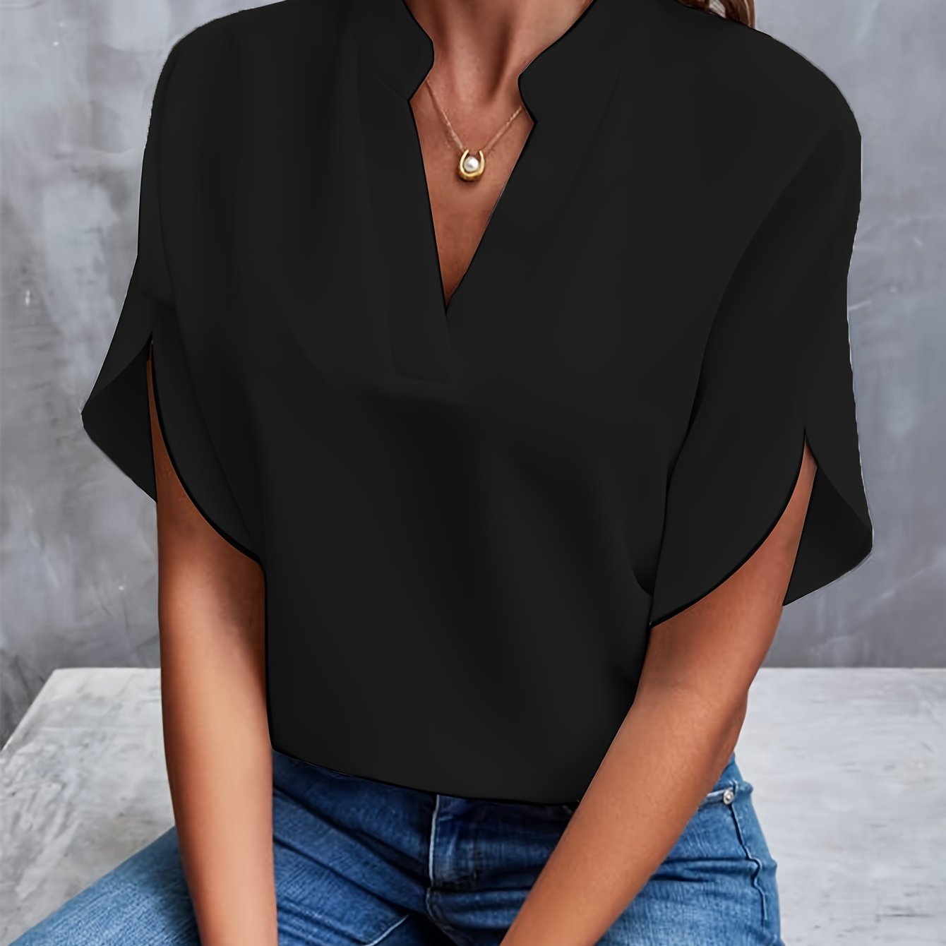 Beth - Flared Sleeve Blouse