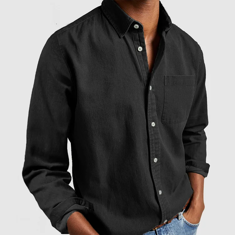 Alex – Stylish Casual Shirt with Lapel Collar & Relaxed Fit