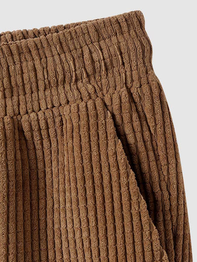 Tulum – Corduroy Summer Set with Relaxed Shirt & Tailored Shorts