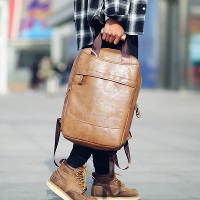 EUGENIO | Men's leather backpack for office