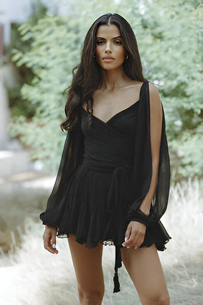 Rosa – Elegant Summer Dress with Built-In Shorts & Airy Comfort