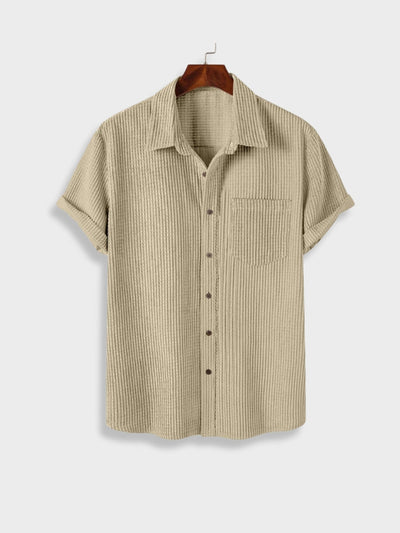 Tulum – Corduroy Summer Set with Relaxed Shirt & Tailored Shorts