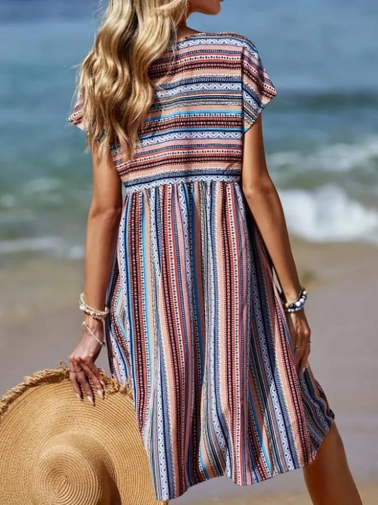 Marigold – Striped Boho Summer Dress