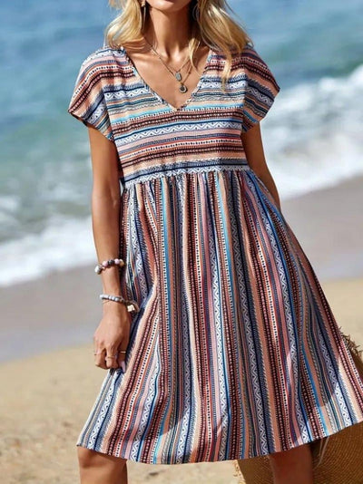 Marigold – Striped Boho Summer Dress