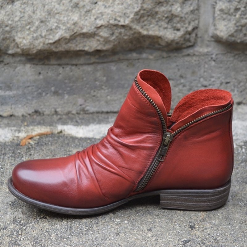 Sanne – Elegant Leather Boots for Women with Timeless Style & All-Day Comfort