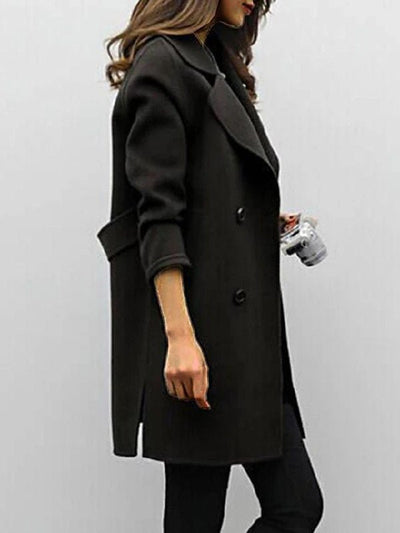 Mila – Iconic Wool Trench Coat with Timeless Elegance & Warmth